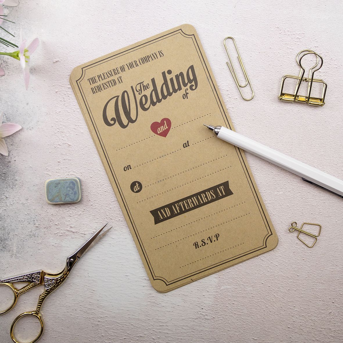 Self Assembly Wedding Stationery category image