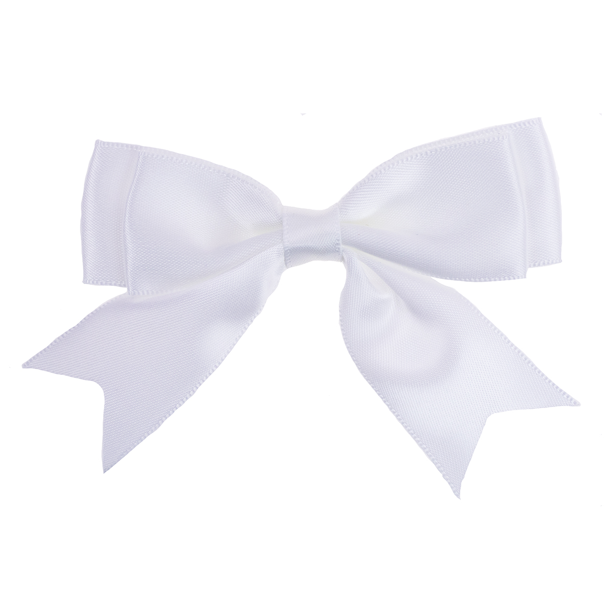 Double White Ribbon Bows 25mm wide