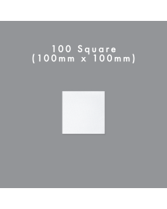 100mm Square Flat Blank Card