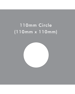 110mm circle die cut blank card
