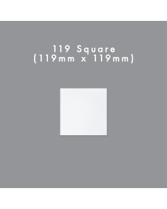 119mm Square Flat Blank Card