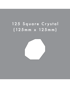 125mm Square Crystal Die Cut Card Blank