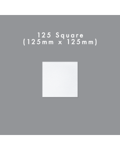 125mm Square Flat Blank Card