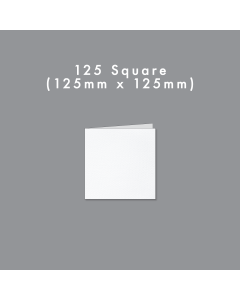 125mm Square Blank Card - Creased