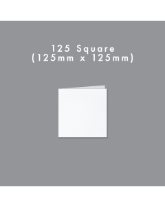 125mm Square Blank Card - Creased