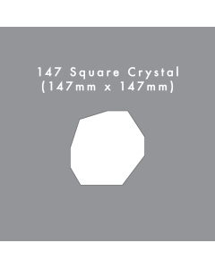147mm Square Crystal Die Cut Card Blank