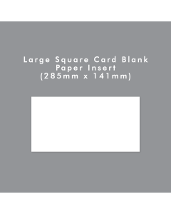 Large Square Card Blank - Insert Paper