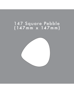 147mm Square Pebble Die Cut Card Blank
