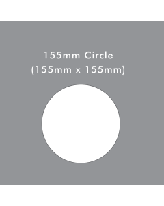 155mm circle die cut card blank