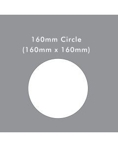 160mm circle die cut card blank
