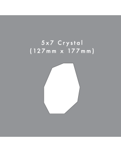 5 x 7 Crystal Die Cut Card Blank