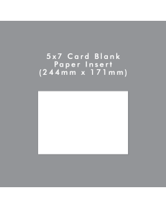 5 x 7 Card Blank - Insert Paper