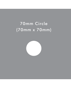 70mm Circle Card Blank Die Cut