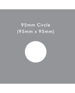 95mm circle die cut card blank