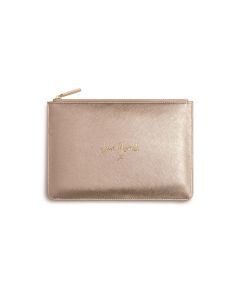 Katie Loxton - Perfect Pouch - Just Married - Metallic Gold