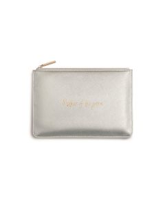 Katie Loxton - Perfect Pouch - Mother of the Groom - Metallic Silver