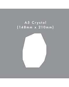 A5 Crystal Die Cut Card Blank