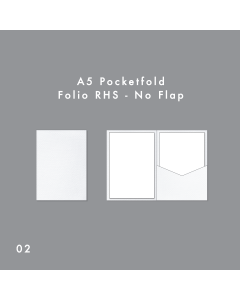 A5 Pocketfold 02 - Folio RHS - No Flap