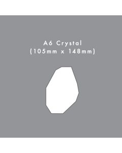 A6 Crystal Die Cut Card Blank