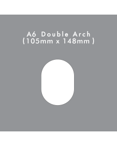 A6 Double Arch Die Cut Card Blank