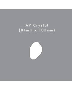 A7 Crystal Die Cut Card Blank