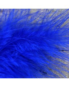 Royal Blue Marabout Feathers