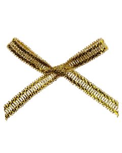 Gold Lurex Ribbon Bows 3mm