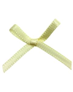 Lemon Ribbon Bows 3mm