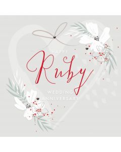Happy Ruby wedding anniversary