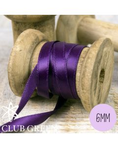 Club Green 6mm Double Faced Satin Ribbon