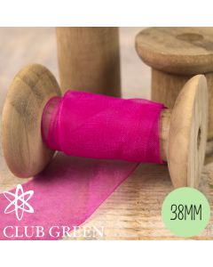 Club Green Organza Ribbon 38mm