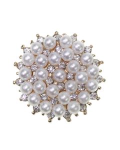Pearly Dream Gold diamante and pearl embellishment