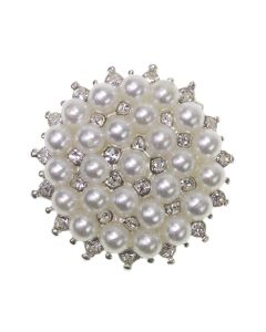 Pearly Dream Silver diamante and pearl embellishment