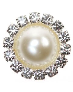 Diamante Pearl Circle - Diamante and Pearl Embellishment