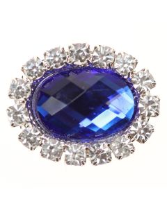 The Windsor - a blue gem and diamante embellishment