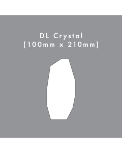 DL Crystal Die Cut Card Blank