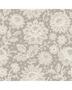Duchesse Lace Pearl Decorative A4 Paper - Zoom