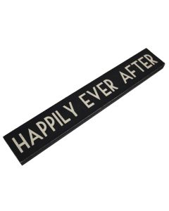 'Happily Ever After' Sign (Black/Cream) 