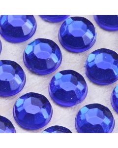 6mm Royal Blue Self Adhesive Jewel Gems