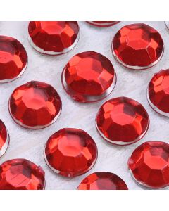 6mm Red Self Adhesive Jewel Gems