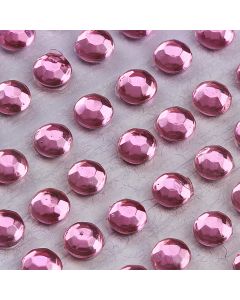 3mm Pale Pink Self Adhesive Jewel Gems