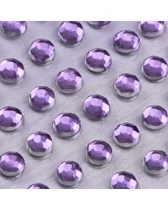 3mm Lilac Self Adhesive Jewel Gems