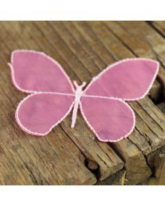 Large Pink Sheer Butterflies