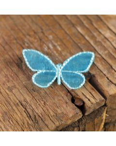Small Turquoise Sheer Butterflies 