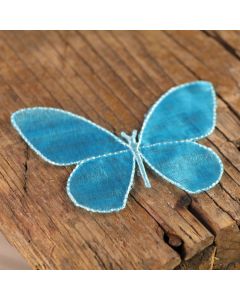 Large Turquoise Sheer Butterflies