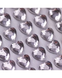6mm Solid Diamante Hearts
