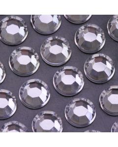 6mm Clear Crystal Self Adhesive Diamantes - Zoom