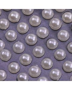4mm Flat Backed Self Adhesive Pearls