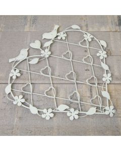 Ivory Wirework Frame with Birds