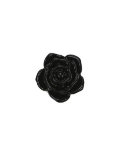 20mm Black Heavenly Rose Bead